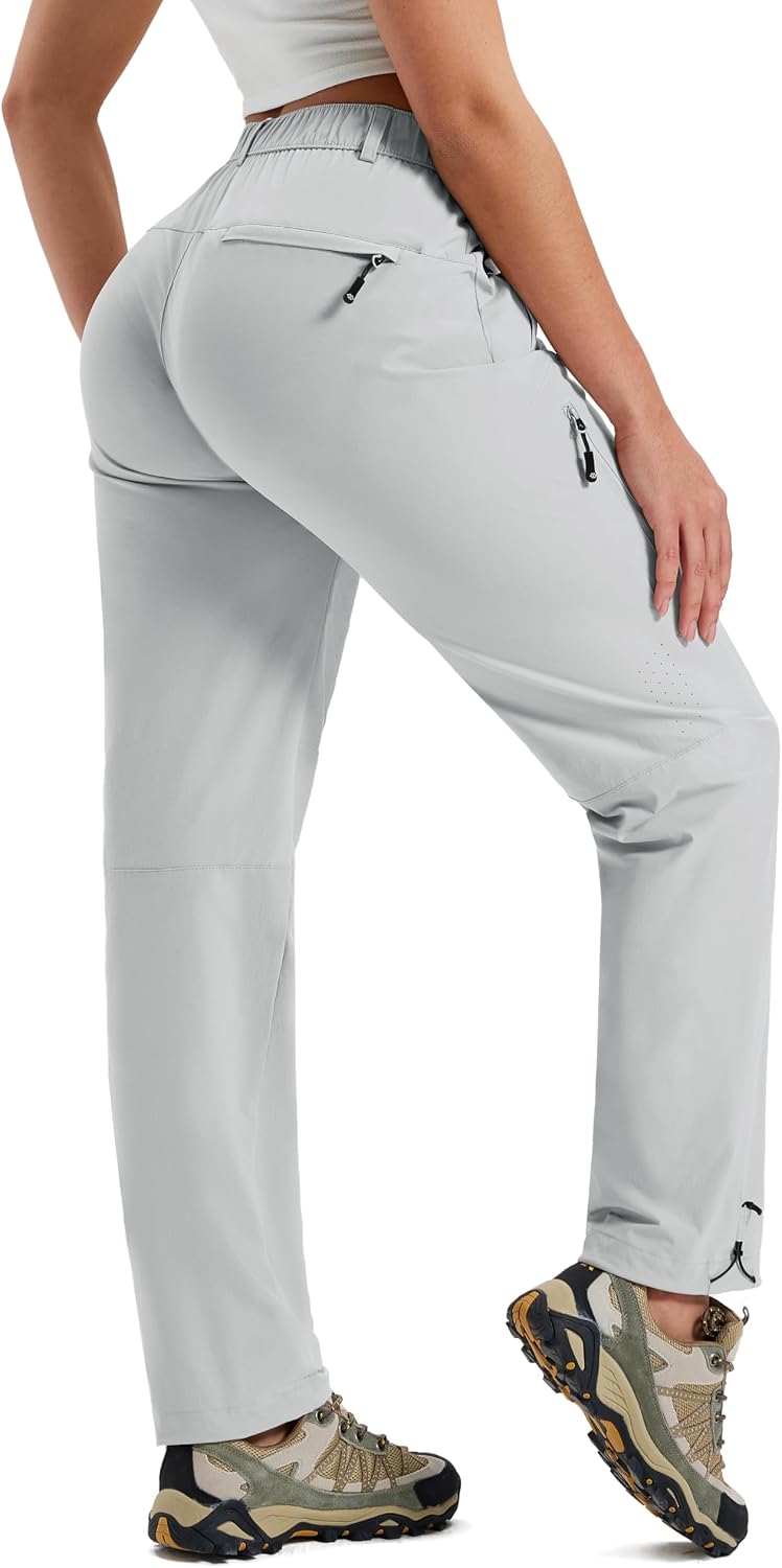 Women's Hiking Cargo Pants Lightweight Quick Dry UPF 50 Water Resistant Fishing Camping Travel Pant with 5 Pockets