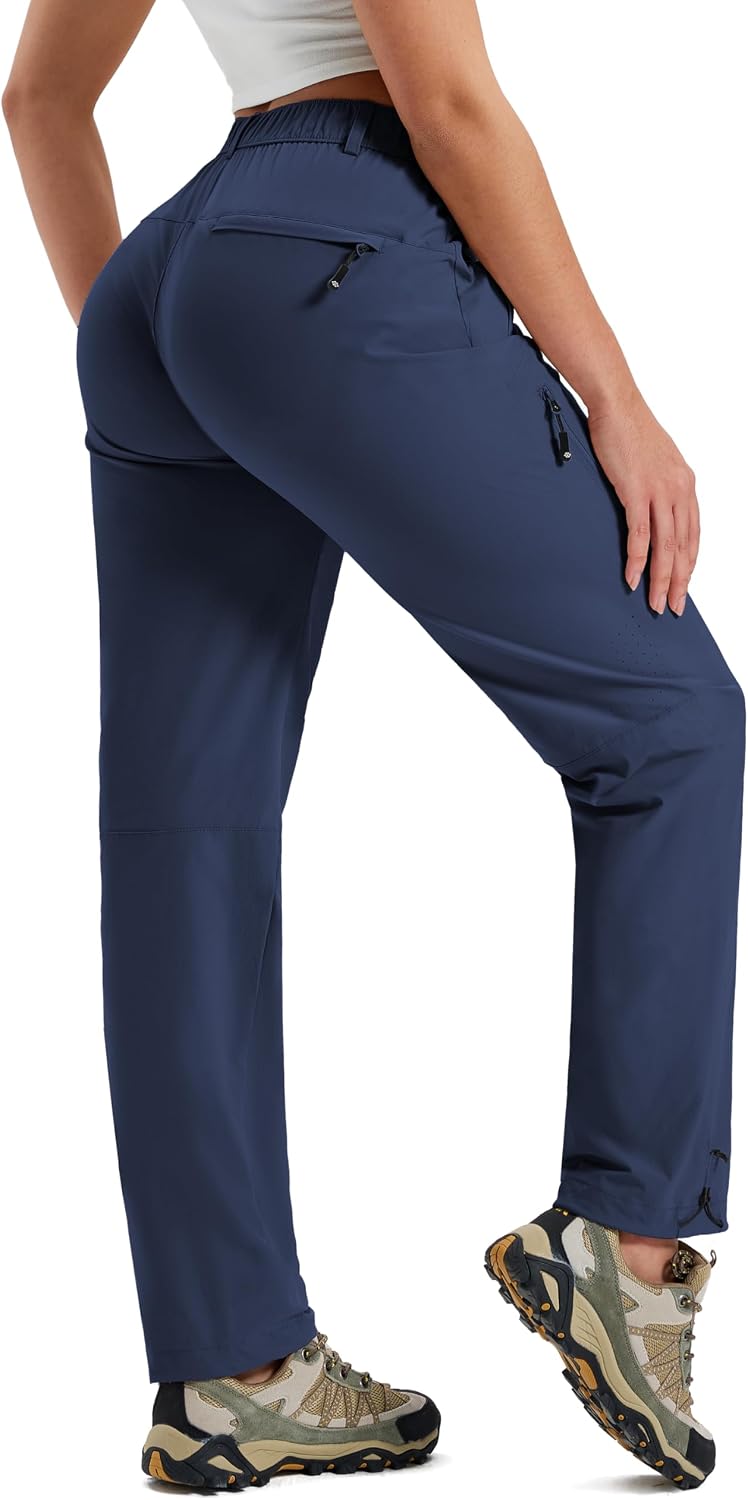 Women's Hiking Cargo Pants Lightweight Quick Dry UPF 50 Water Resistant Fishing Camping Travel Pant with 5 Pockets