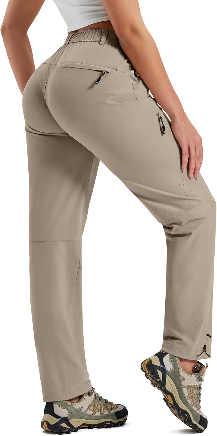 Women's Hiking Cargo Pants Lightweight Quick Dry UPF 50 Water Resistant Fishing Camping Travel Pant with 5 Pockets