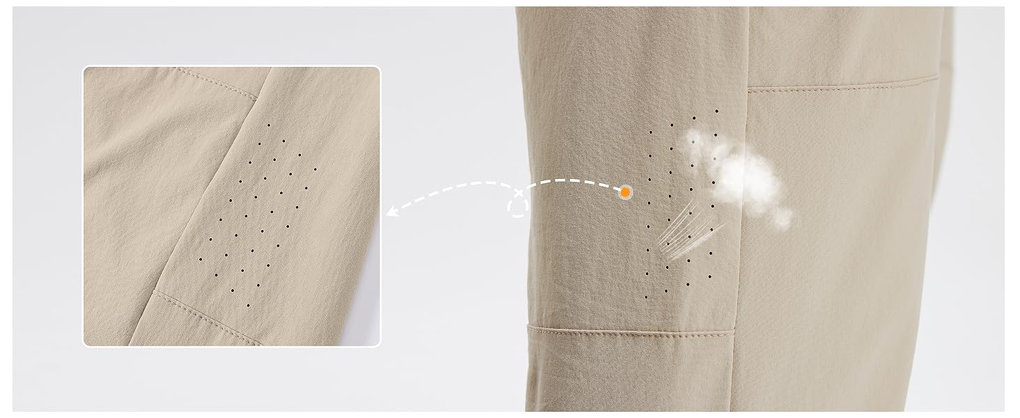 Womens Hiking Cargo Pants Lightweight Water Resistant Quick Dry Fishing Camping Travel Work Pant