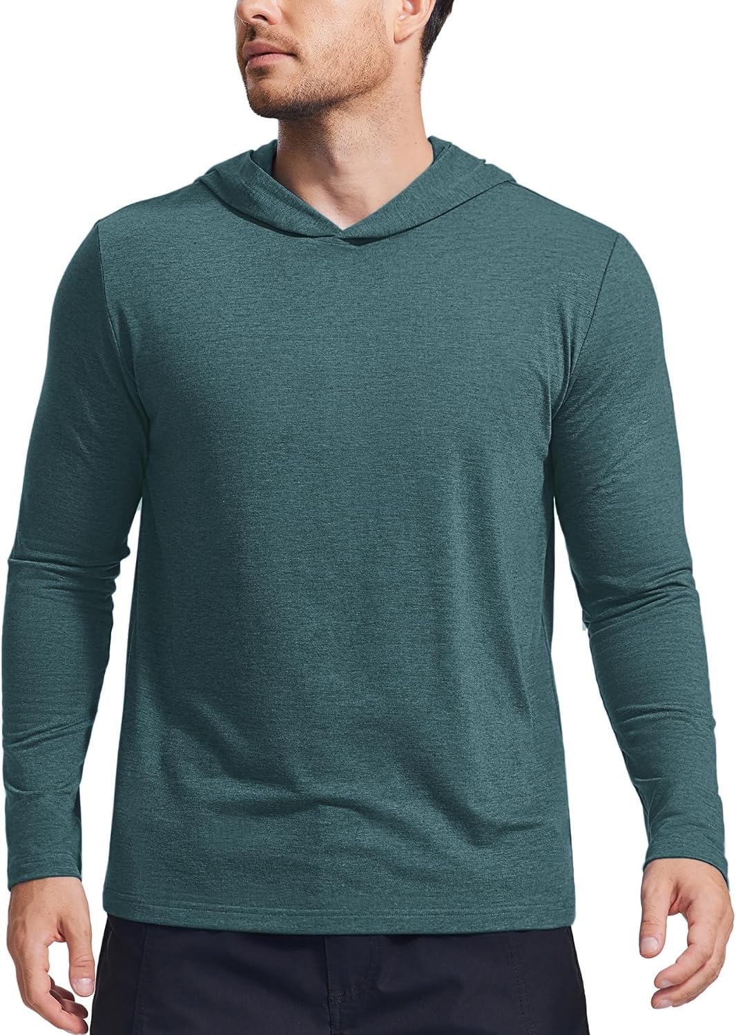 Lightweight Pullover Hoodies for Men Long Sleeve Hoodie for Golf Gym Workout Athletic Sweatshirt