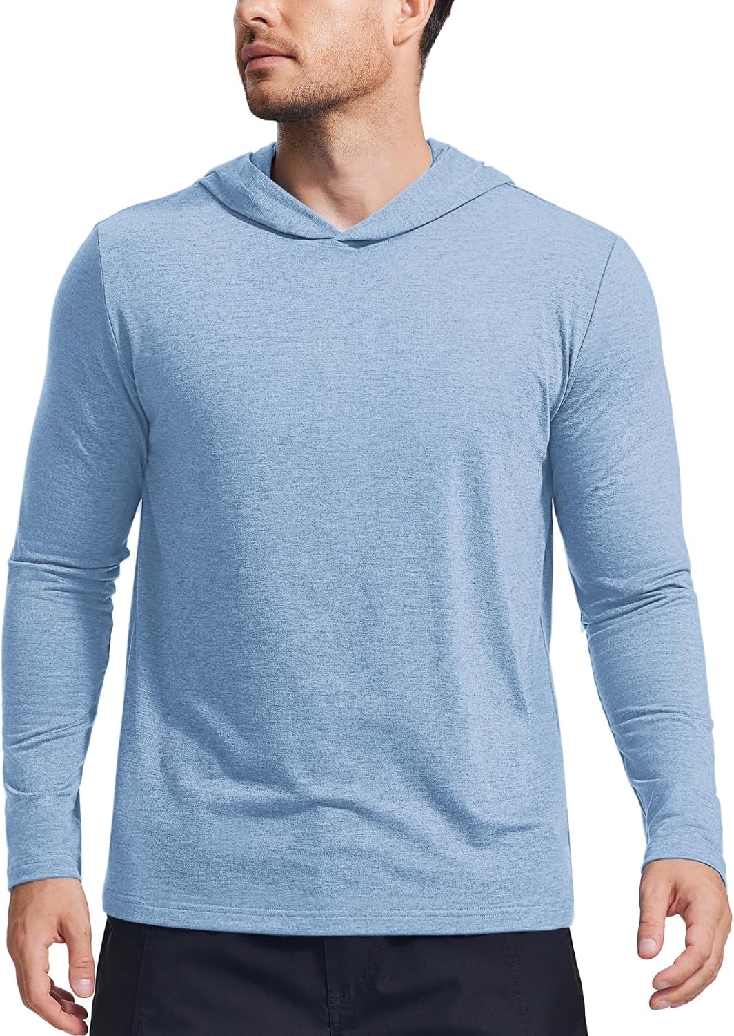 Lightweight Pullover Hoodies for Men Long Sleeve Hoodie for Golf Gym Workout Athletic Sweatshirt