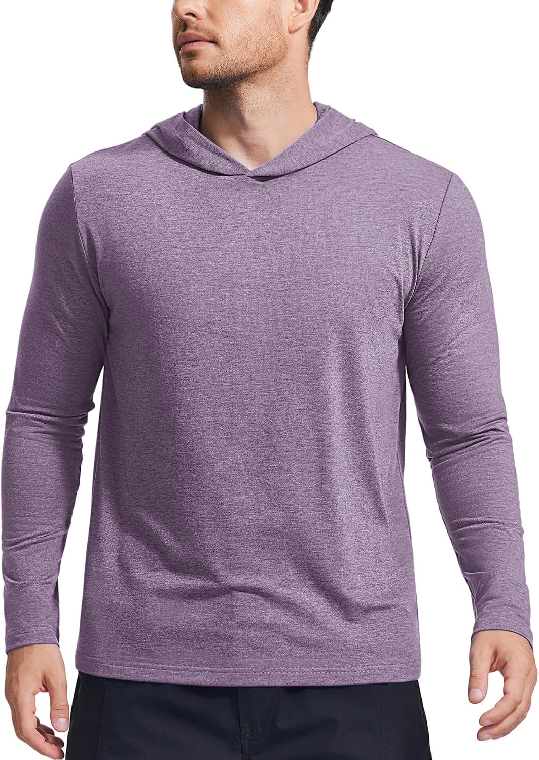 Lightweight Pullover Hoodies for Men Long Sleeve Hoodie for Golf Gym Workout Athletic Sweatshirt
