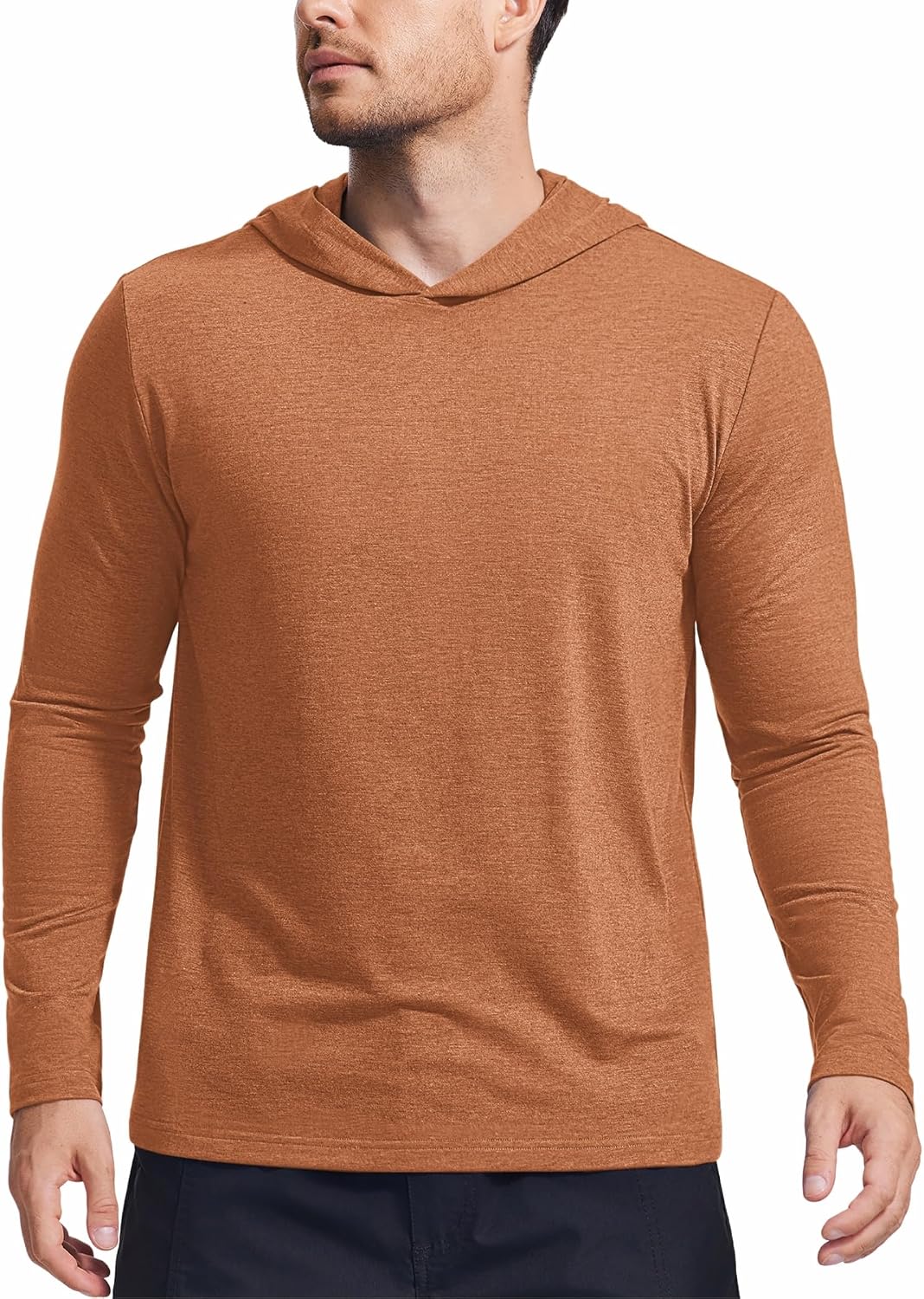 Lightweight Pullover Hoodies for Men Long Sleeve Hoodie for Golf Gym Workout Athletic Sweatshirt