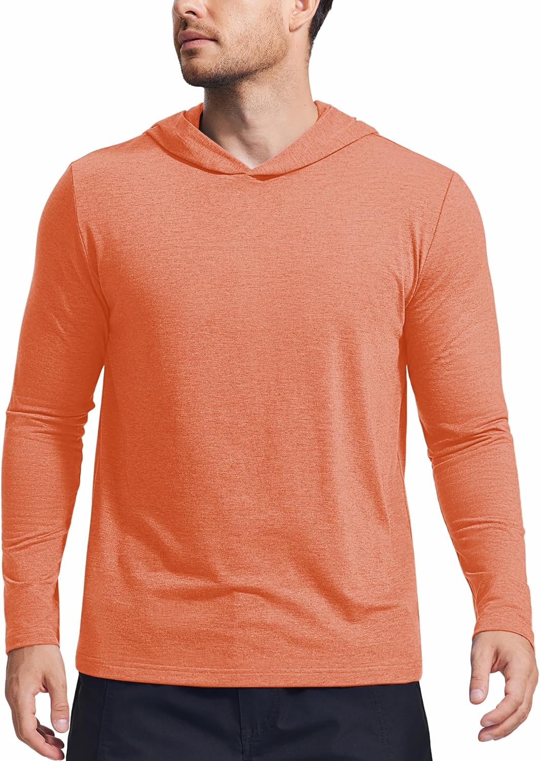 Lightweight Pullover Hoodies for Men Long Sleeve Hoodie for Golf Gym Workout Athletic Sweatshirt