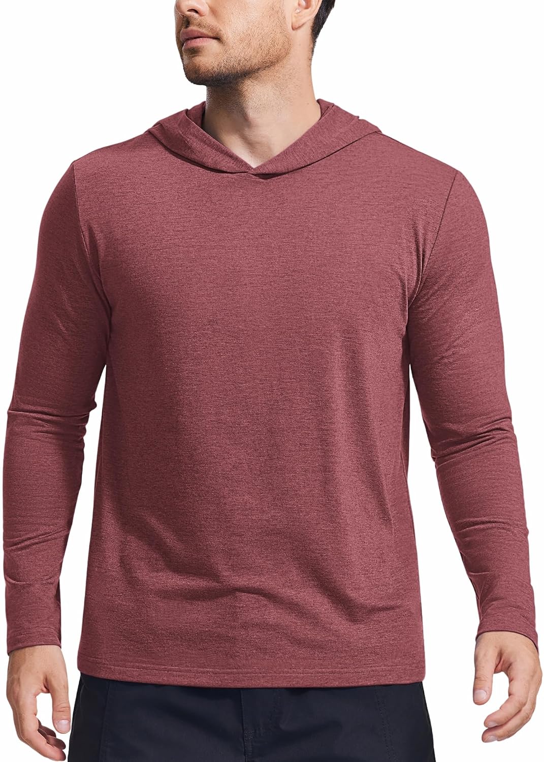 Lightweight Pullover Hoodies for Men Long Sleeve Hoodie for Golf Gym Workout Athletic Sweatshirt
