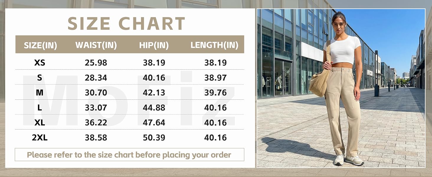 Womens Hiking Cargo Pants Lightweight Water Resistant Quick Dry Fishing Camping Travel Work Pant