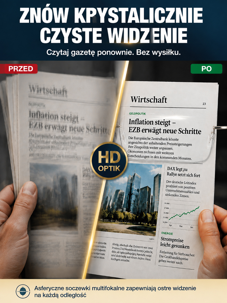 Ciągle Szukasz Okularów Do Czytania Po Całym Domu? Inteligentne Okulary 1+1 GRATIS (InPost + Płatność przy Odbiorze)