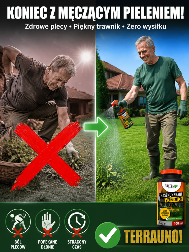 Koniec z Wyrywaniem Chwastów! Działa 8x szybciej i bez glifosatu