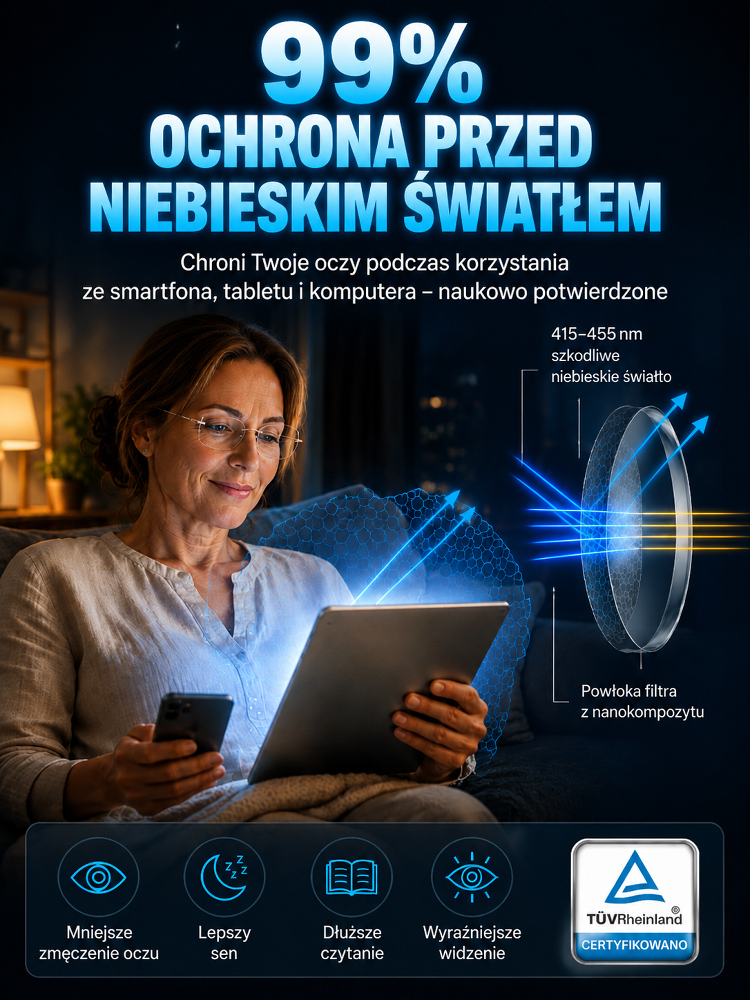 Ciągle Szukasz Okularów Do Czytania Po Całym Domu? Inteligentne Okulary 1+1 GRATIS (InPost + Płatność przy Odbiorze)
