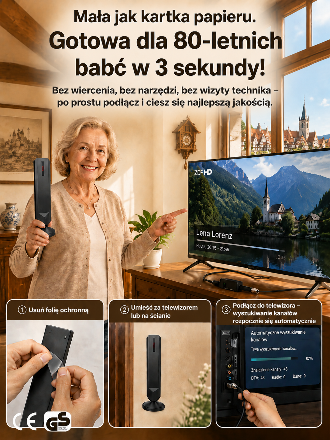 【4K antena radarowa】Oglądaj wszystkie mecze na żywo za darmo! Antena radarowa 4K do sportu！