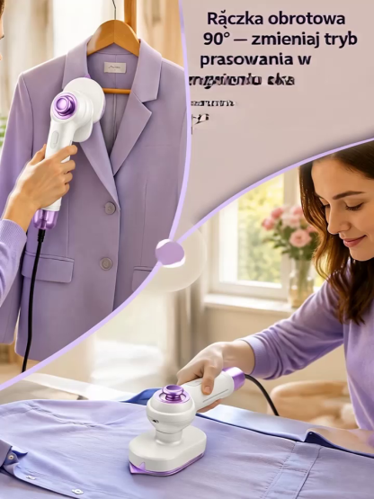 Zmięta koszula i tylko 2 minuty na wyjście? Kompaktowa parownica！