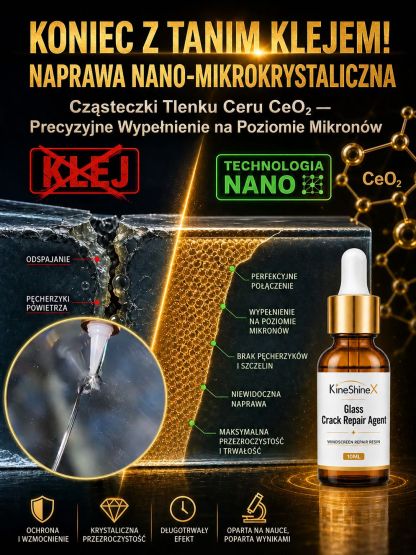 Usuwa rysy z szyb w 3 minuty bez wymiany! Niemiecka pasta regenerująca