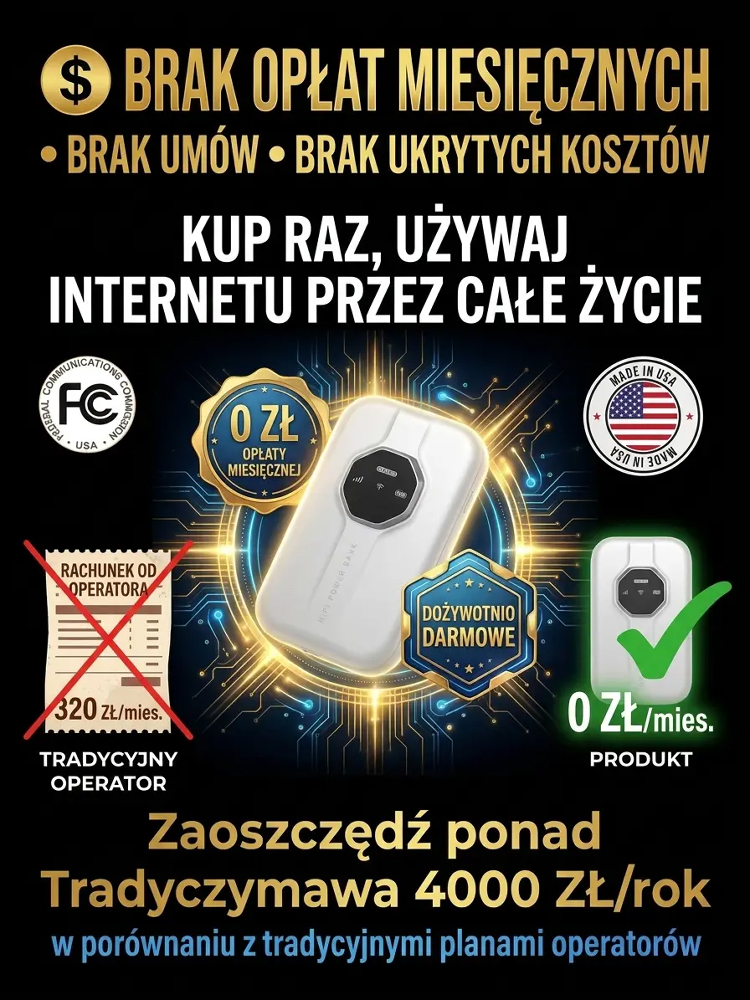 Satelitarny hotspot Wi-Fi zapewnia darmowy internet bez abonamentu!