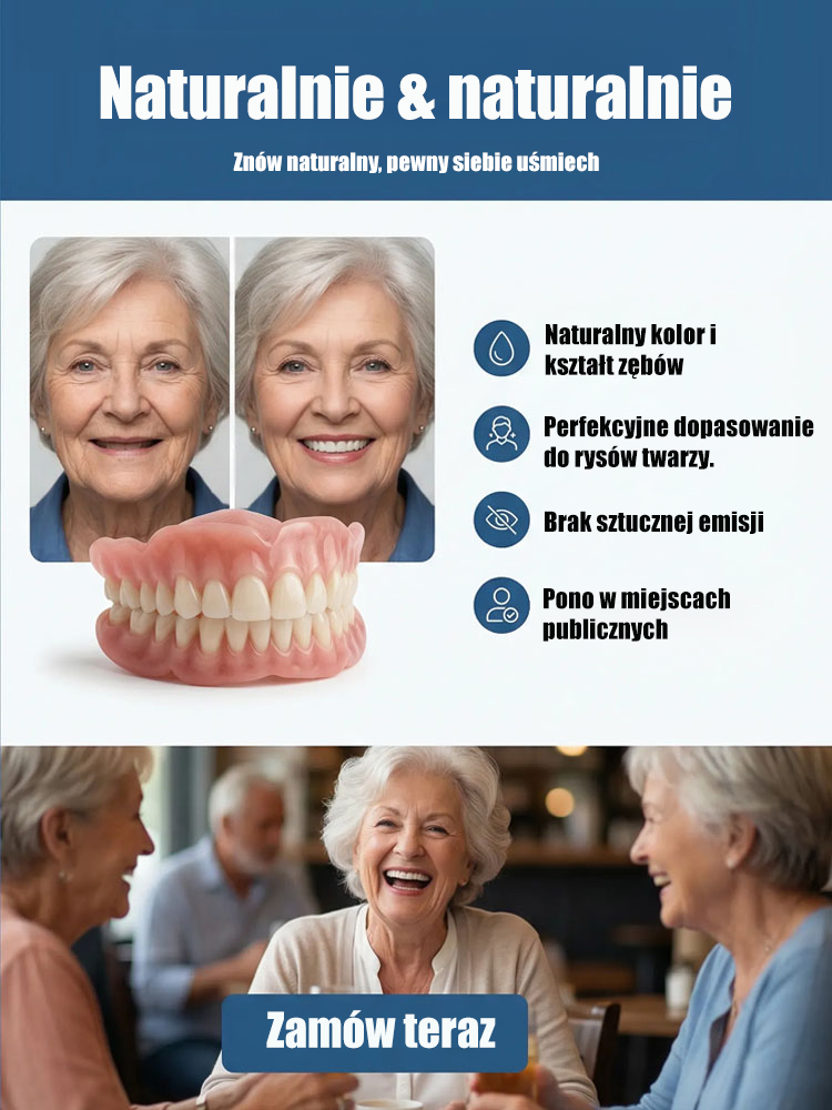 Elastyczna proteza zębowa gwarantuje niesamowicie naturalny wygląd!