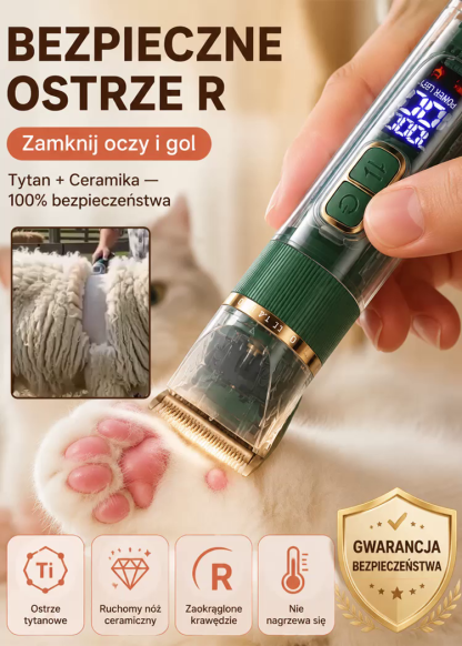 🔥🔥Bezstresowa, ultracicha maszynka do strzyżenia i czyszczenia sierści zwierząt