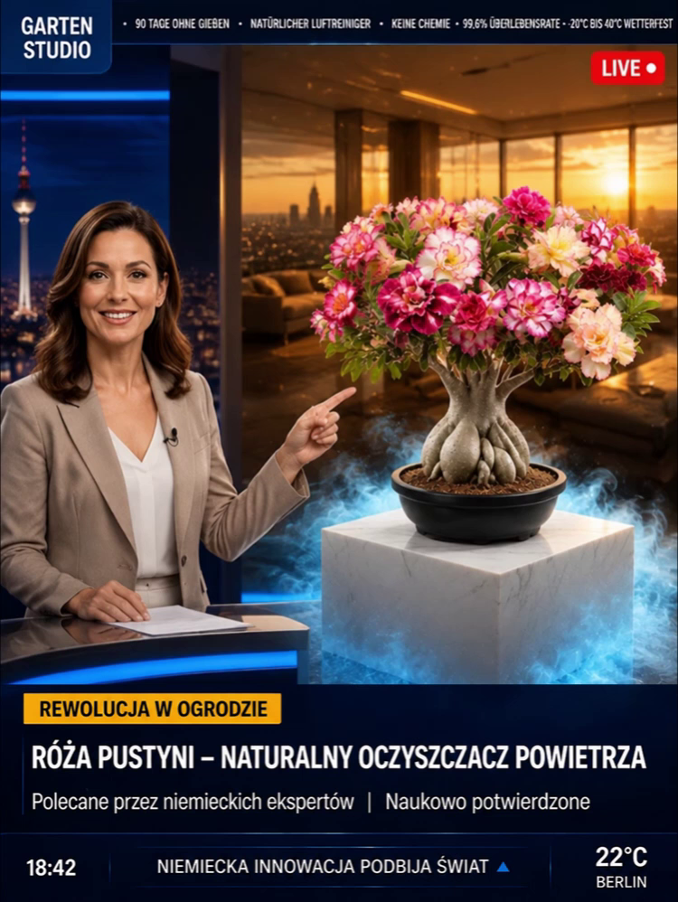 🔥🔥Sadzonka róży pustynnej o pełnych kwiatach – gwarancja przeżycia