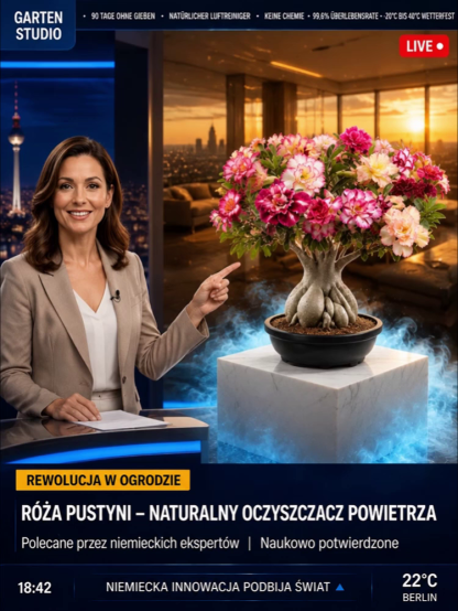 🔥🔥Sadzonka róży pustynnej o pełnych kwiatach – gwarancja przeżycia