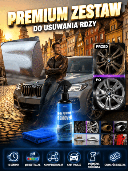 🔥🔥Wielofunkcyjny środek do usuwania rdzy z metalu do samochodów – ulepszona wersja niebieskiej butelki