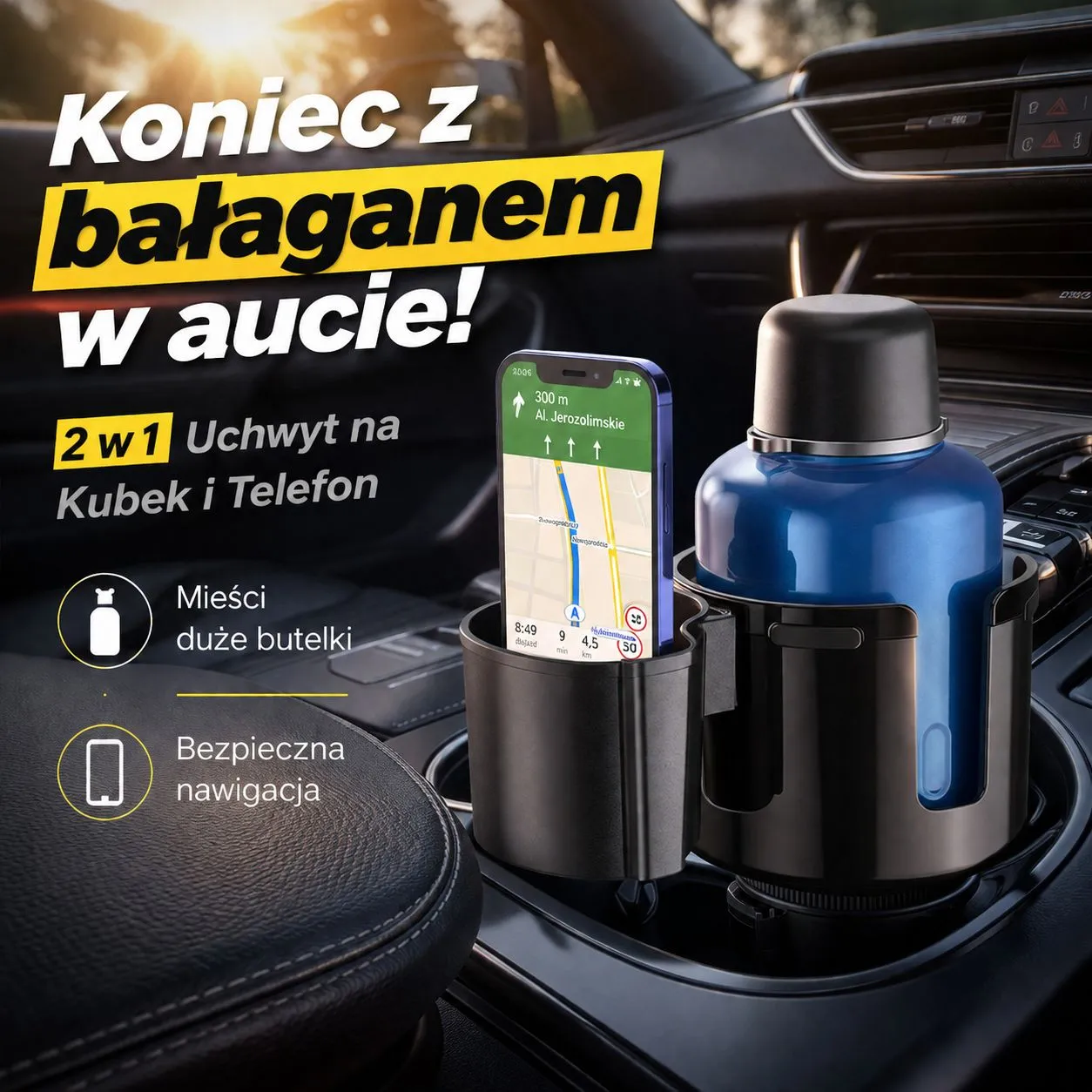 Uchwyt na kubek z wodą