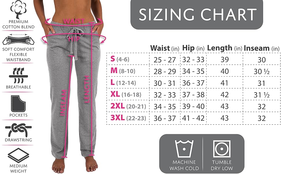 Sexy Basics Sizing chart