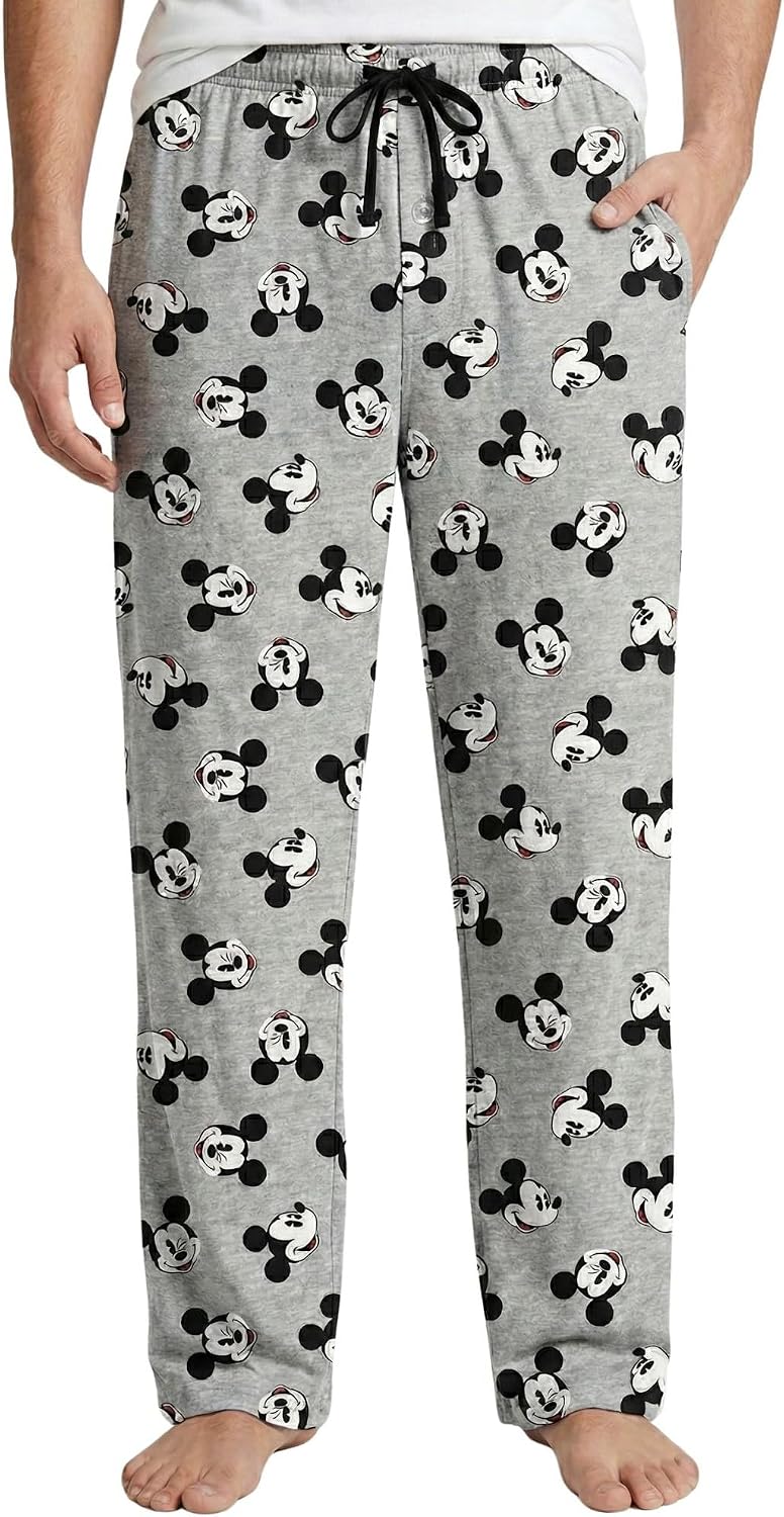 Mens Lounge Pants Pajama Bottoms Jack Skellington Mickey Mouse