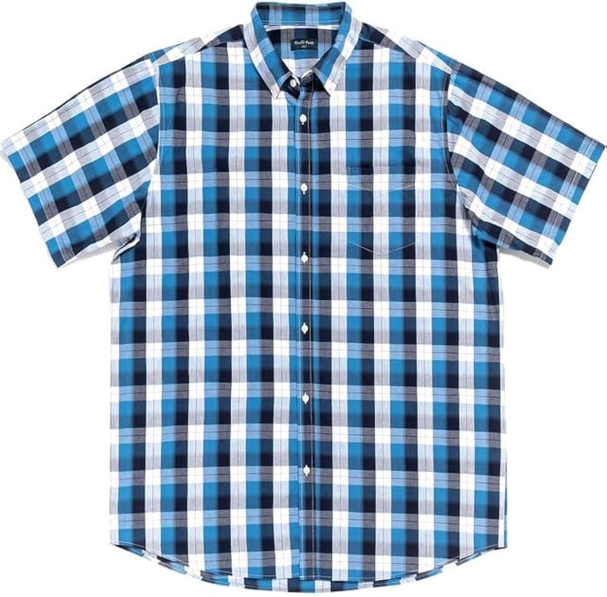 Big and Tall Shirts for Men Short Sleeve Button Down Shirts from Size XL(T) to 6XL (T) Cotton