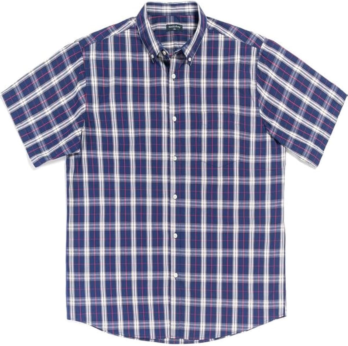 Big and Tall Shirts for Men Short Sleeve Button Down Shirts from Size XL(T) to 6XL (T) Cotton