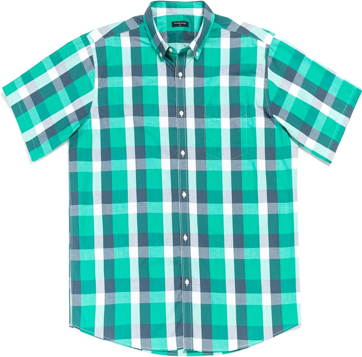 Big and Tall Shirts for Men Short Sleeve Button Down Shirts from Size XL(T) to 6XL (T) Cotton