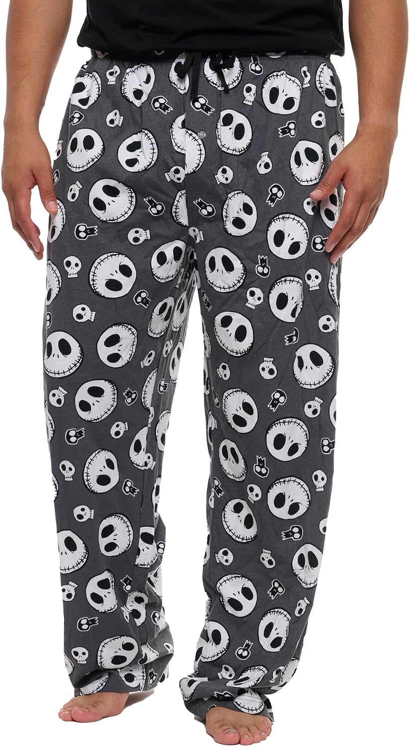 Mens Lounge Pants Pajama Bottoms Jack Skellington Mickey Mouse