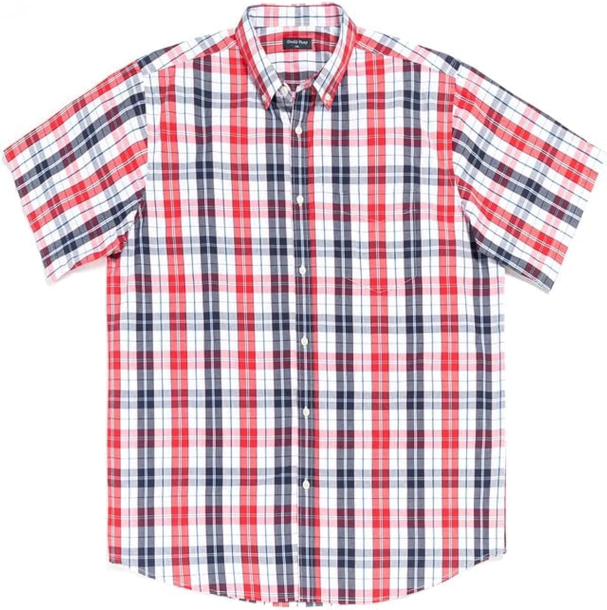 Big and Tall Shirts for Men Short Sleeve Button Down Shirts from Size XL(T) to 6XL (T) Cotton