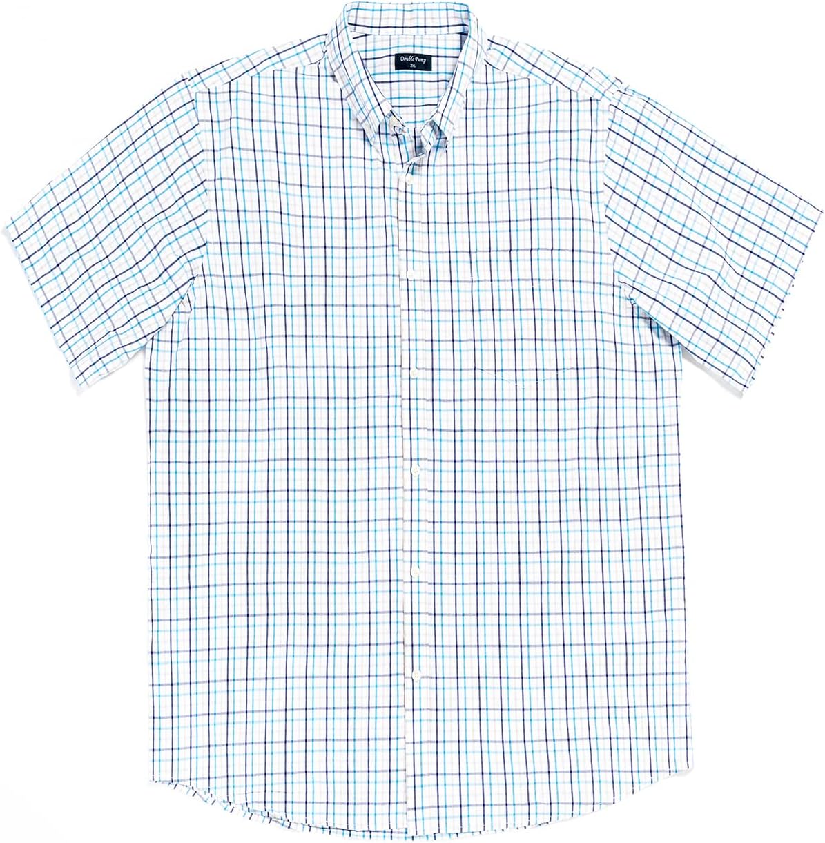 Big and Tall Shirts for Men Short Sleeve Button Down Shirts from Size XL(T) to 6XL (T) Cotton