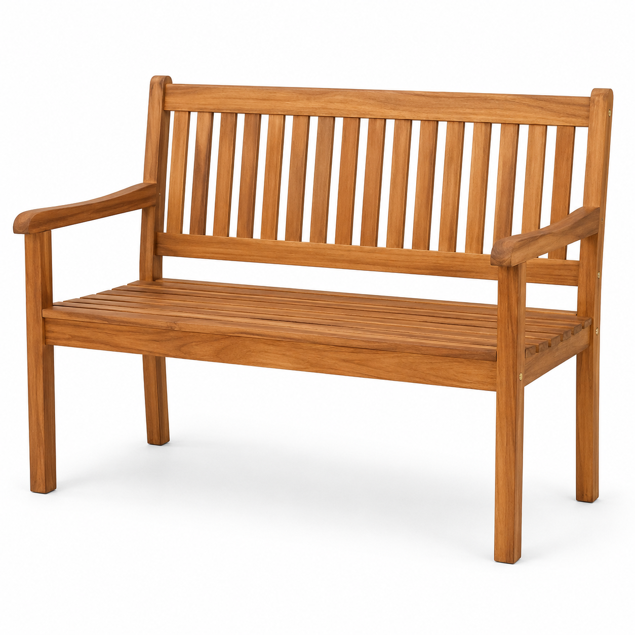 Gartenbank aus Akazienholz Natur 120 cm für Terrasse und Garten-CasterraHome