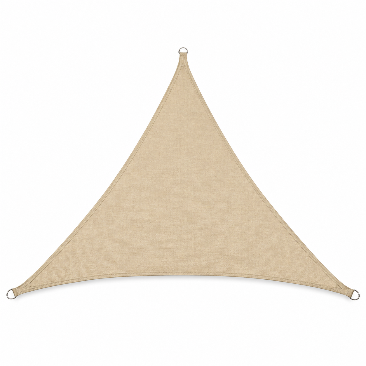 Dreieckiges Sonnensegel Sandfarben 3.6x3.6x3.6 m für leichten Schatten-CasterraHome