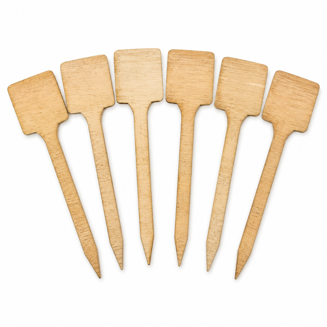 Gartenschild Kräuterbeet Holz 6er Set für Beetmarkierung-CasterraHome