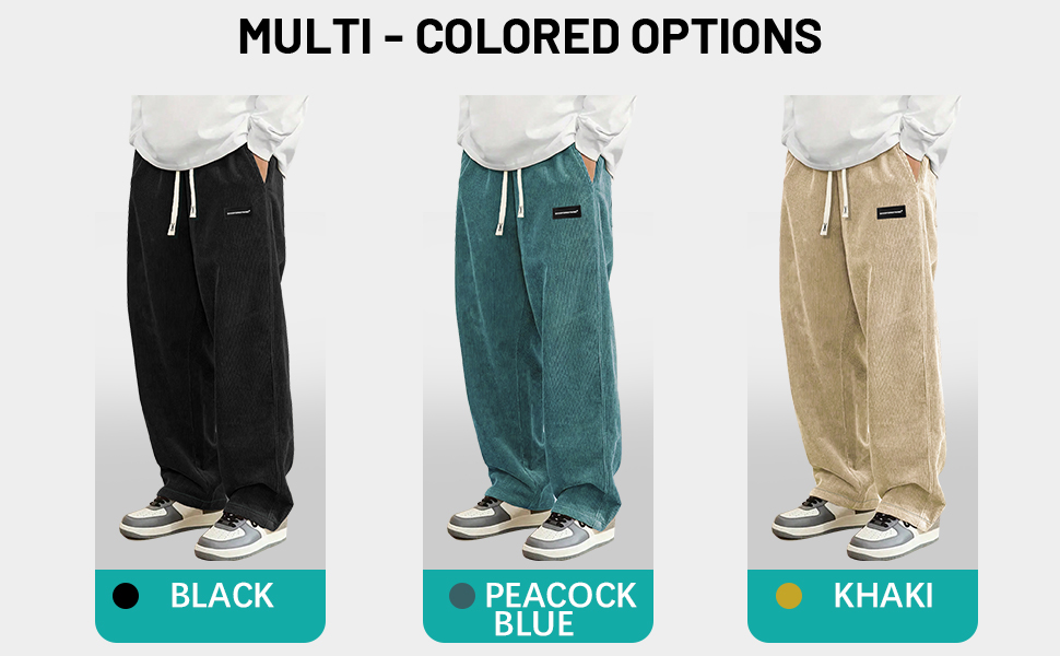 Mens Corduroy Casual Pants