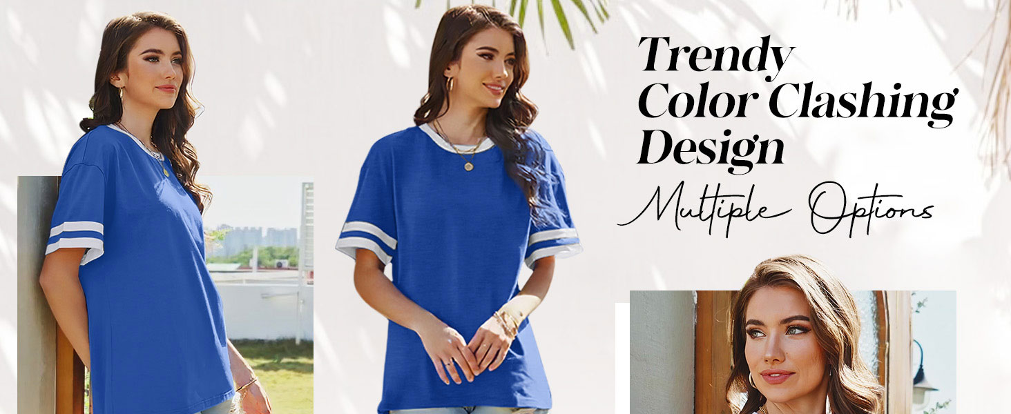 Color Block Womens Tops
