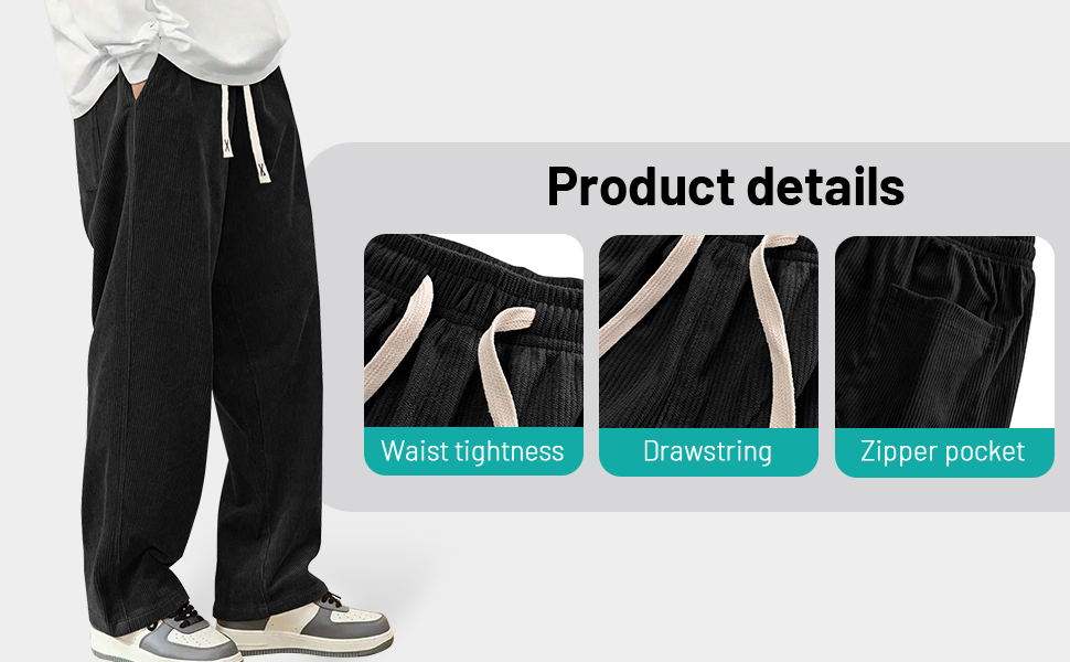 Mens Corduroy Casual Pants