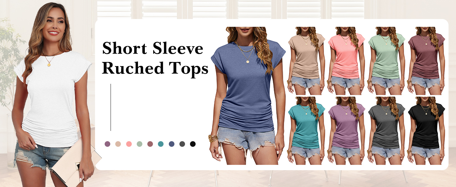 ruched Tshirts for women