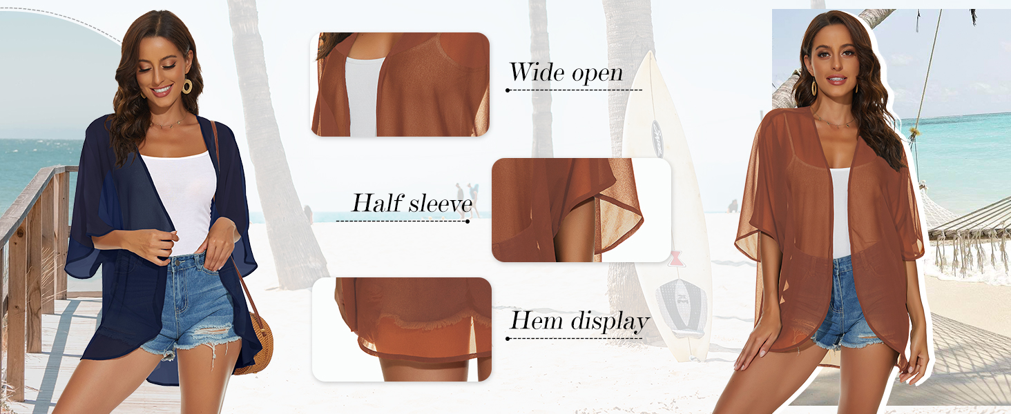 Swimsuit Cover Up Kimono