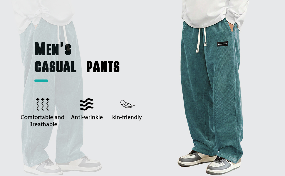 Mens Corduroy Casual Pants