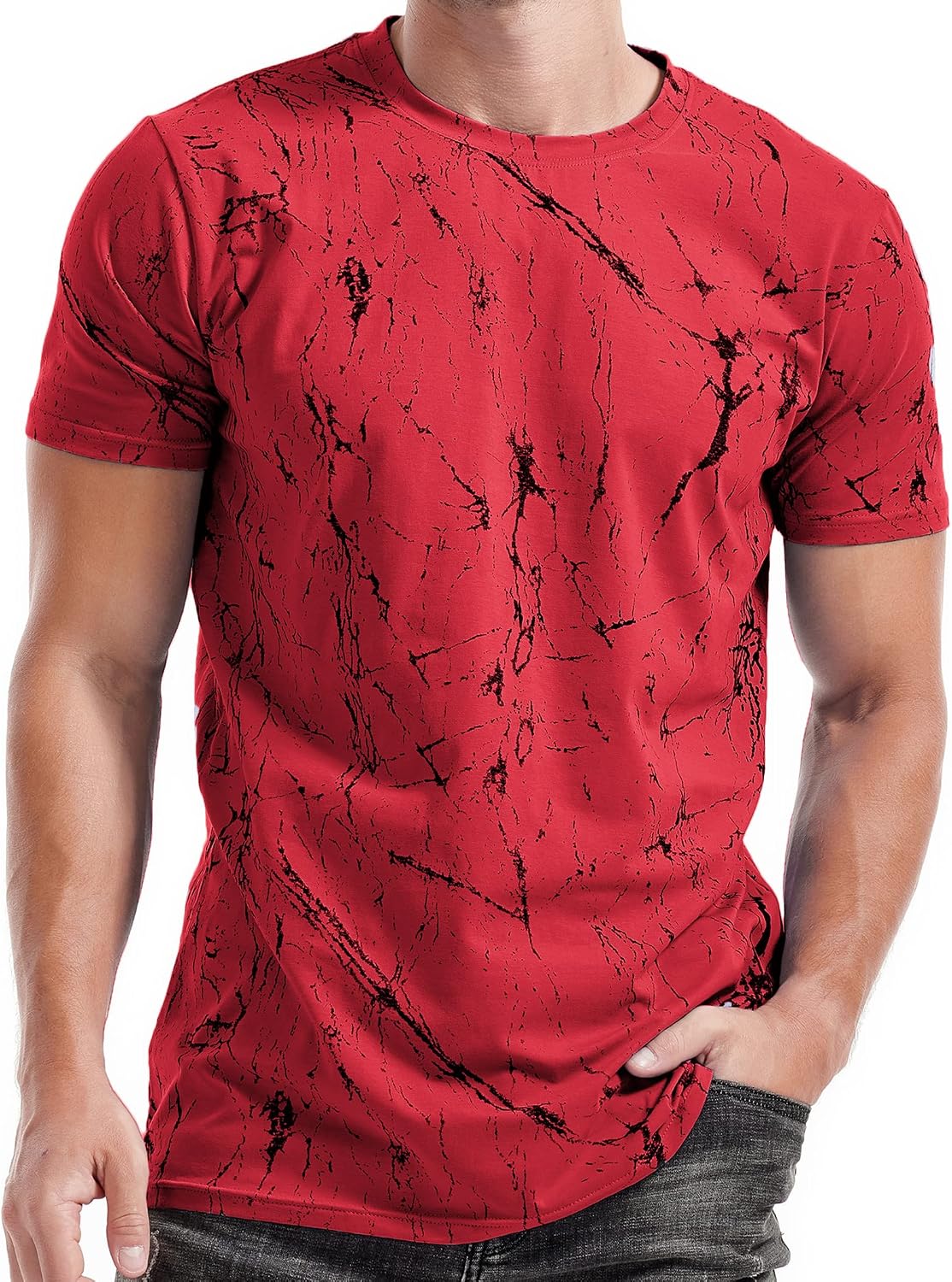 Mens Hipster Hiphop Tees - Fashion Print T-Shirts