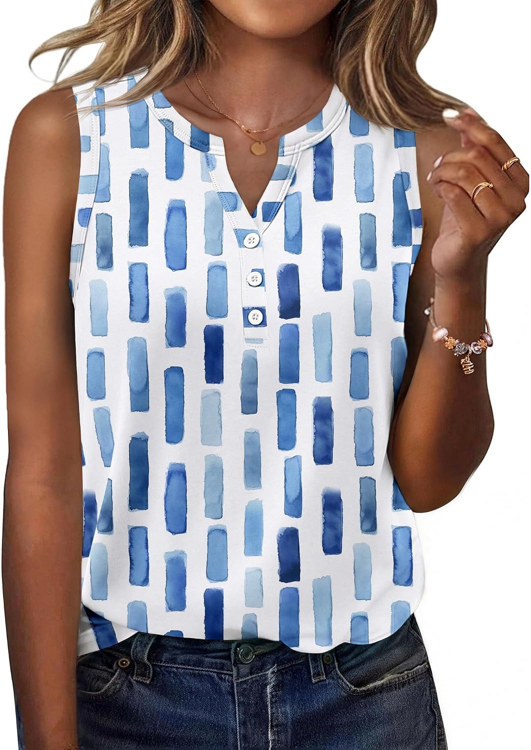 Womens Tank Tops 2026 Loose V Neck Spring Summer Tops Business Dressy Sleeveless Shirts