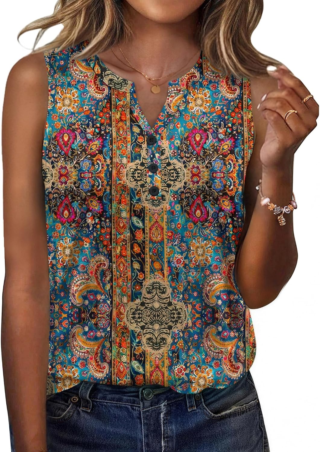 Womens Tank Tops 2026 Loose V Neck Spring Summer Tops Business Dressy Sleeveless Shirts