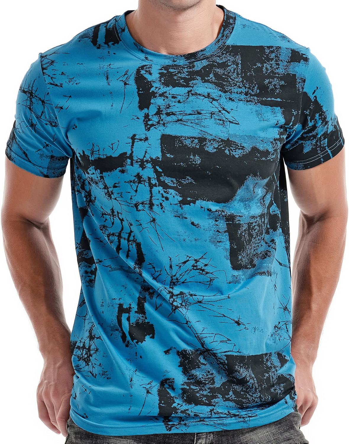 Mens Hipster Hiphop Tees - Fashion Print T-Shirts