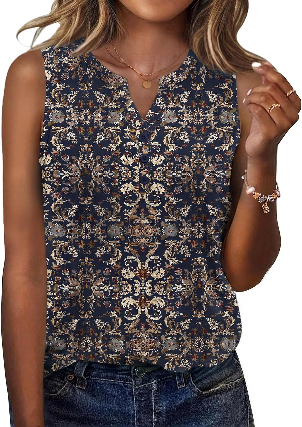 Womens Tank Tops 2026 Loose V Neck Spring Summer Tops Business Dressy Sleeveless Shirts