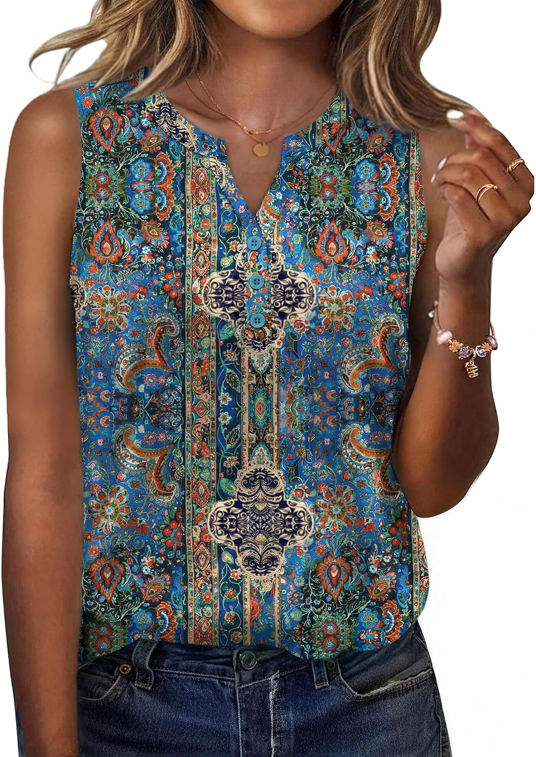 Womens Tank Tops 2026 Loose V Neck Spring Summer Tops Business Dressy Sleeveless Shirts
