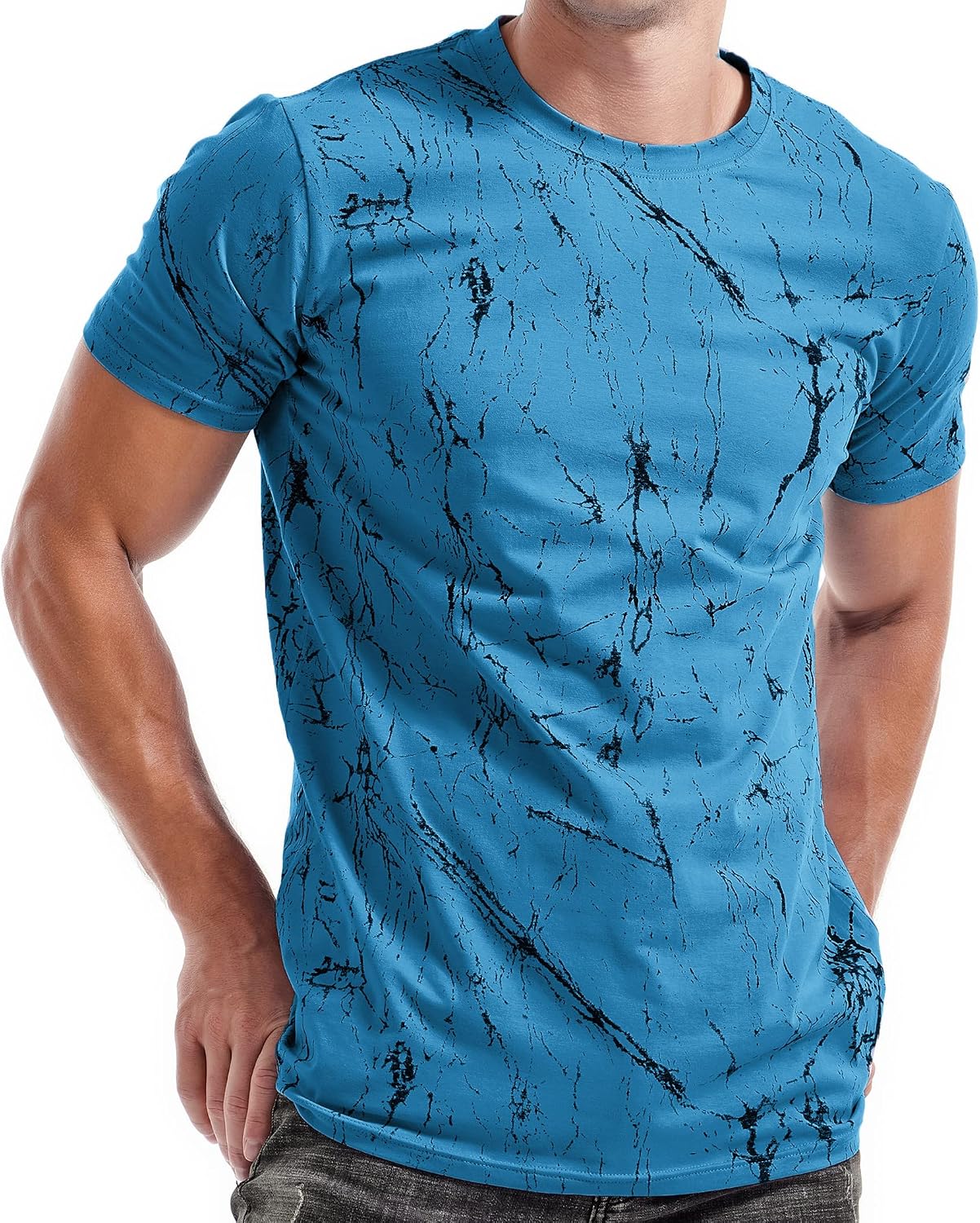 Mens Hipster Hiphop Tees - Fashion Print T-Shirts
