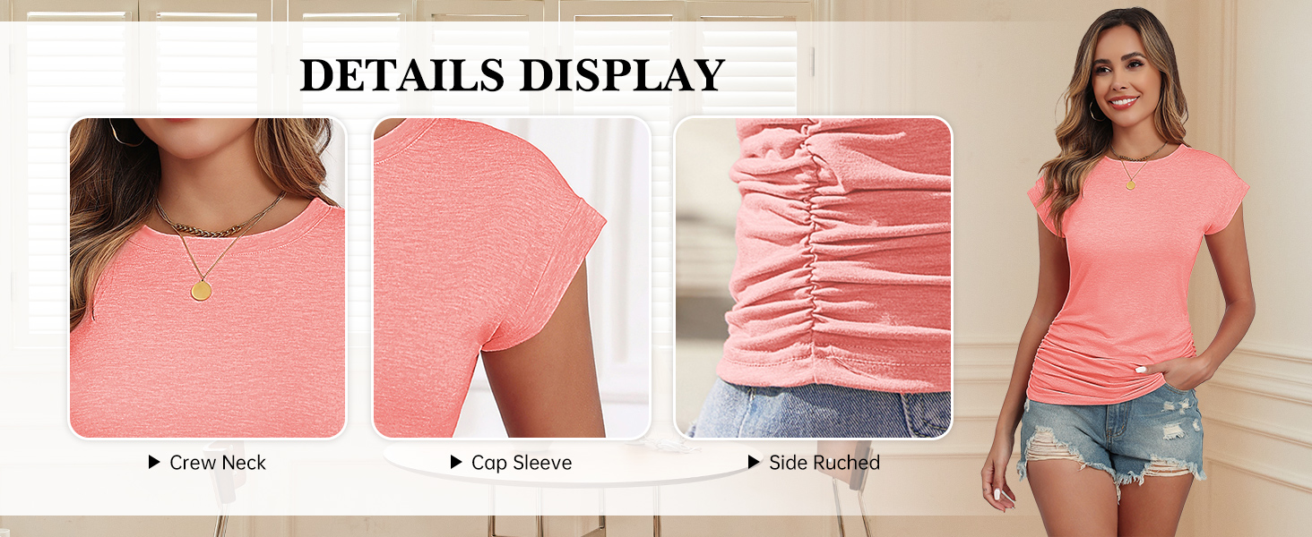womens short sleeves tops