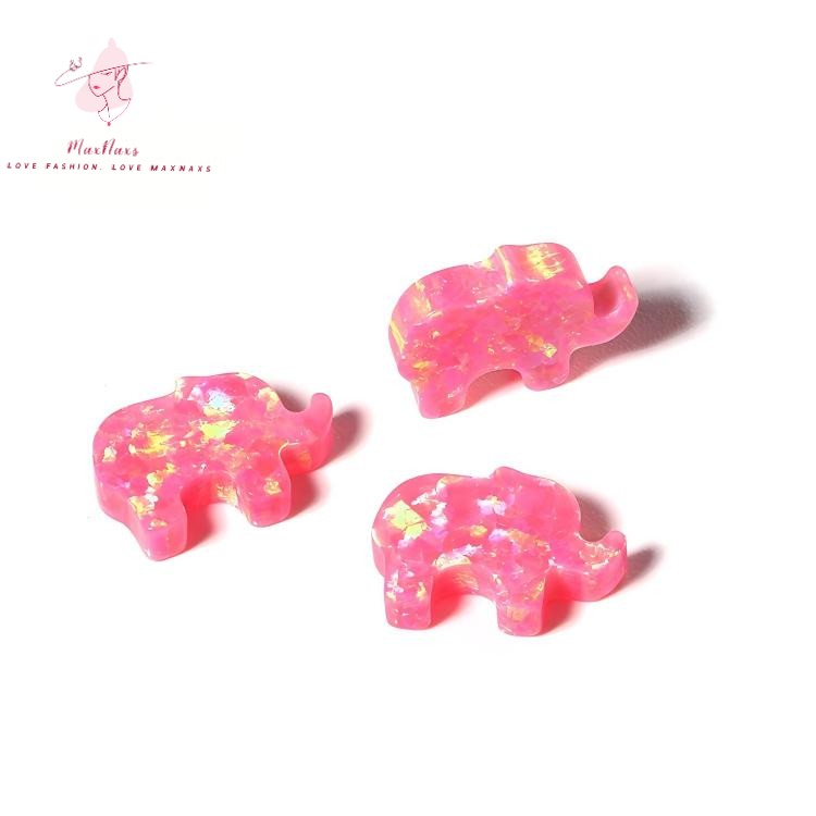 Wholesale Synthetic Opal Elephant for Fashion Necklace Jewelry